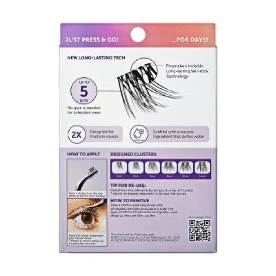 KISS Products imPRESS Press-On Long Lasting False Eyelashes 04 - 25ct image {10}