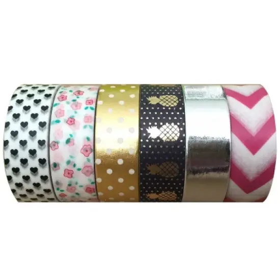 Wrapables Washi Masking Tape Collection, Premium Value Pack image {16}