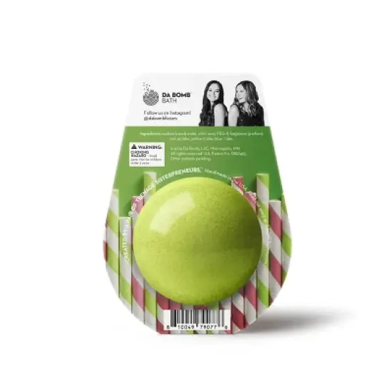 Da Bomb Bath Fizzers Kiwi Strawberry Smoothie Bath Bomb - 3.5oz image {1}
