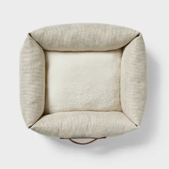 Neutral 4-Sided Bolster Dog Bed - Boots & Barkley&trade; - Cream image {1}