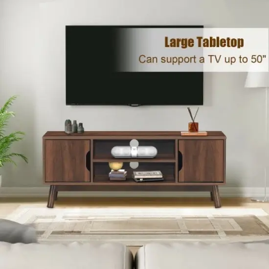 Costway 47" TV Stand Entertainment Media Center Console image {4}
