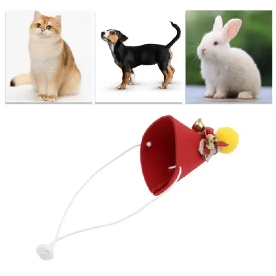 Unique Bargains Halloween Pet Headwear Hat 4.33"x3.94" Red 1 Pc image {4}