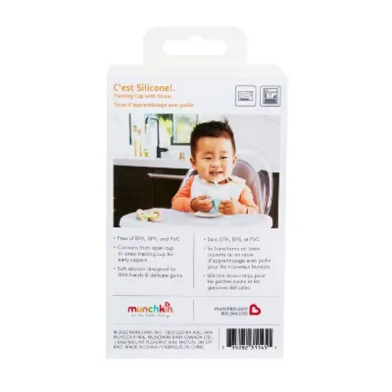 Munchkin Cest 4oz Silicone Open Portable Training Cup - Mint image {6}