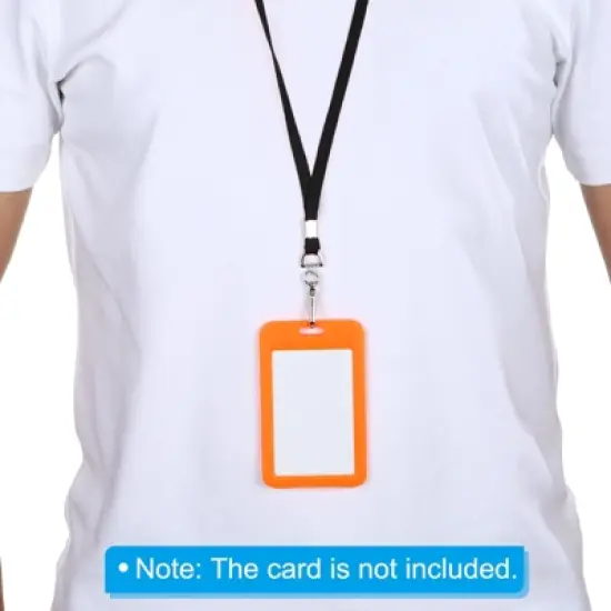 Unique Bargains Polyester Wear-resistant Lightweight ID Card Neck Lanyards with Hook 25 Pcs image {3}