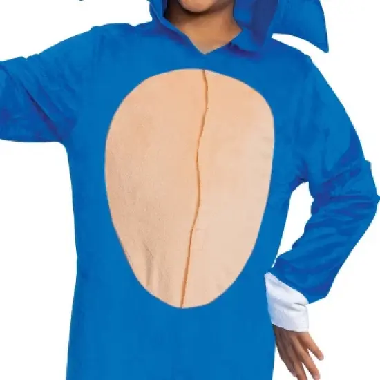 Sega Kids' Sonic the Hedgehog Movie 3 Halloween Costume Jumpsuit Blue image {6}