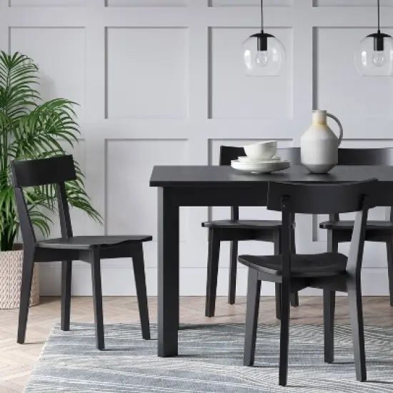 Bombelli Modern Extendable Dining Table Black - Threshold&trade; image {1}