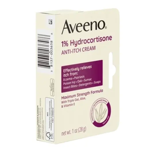 Aveeno Active Naturals Anti-itch Cream - 1oz image {2}