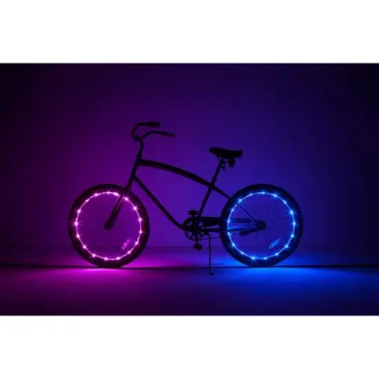 Brightz Color Morphing Bike Wheel LED Lights: Iron, Silicone, Polyurethane, ABS image {4}