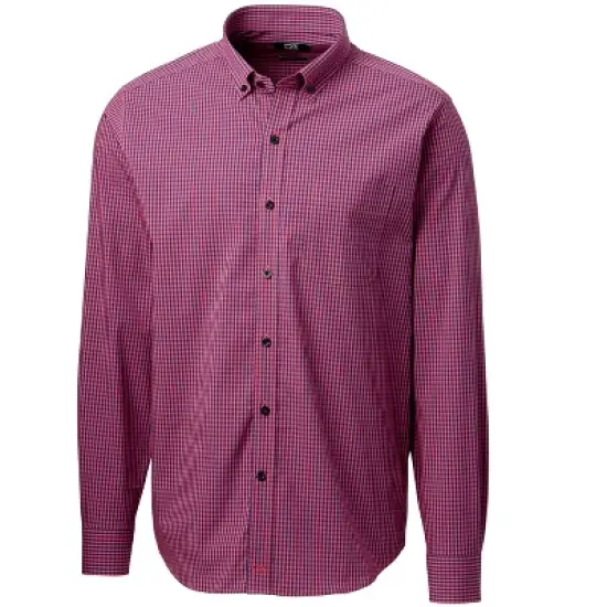 Cutter & Buck Mens Anchor Gingham Shirt image {2}