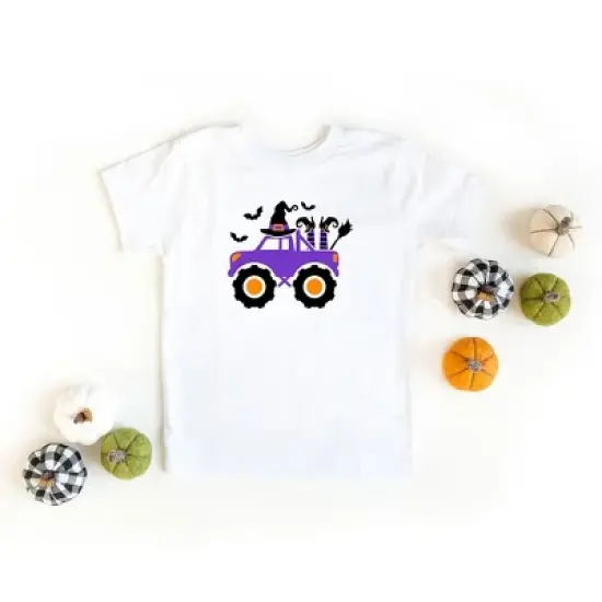 The Juniper Shop Halloween Truck Kids Short Sleeve Tee image {1}