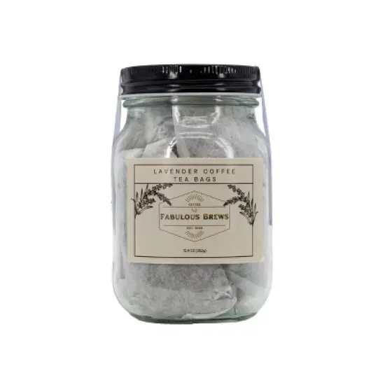 Fabulous Brews 12.4 oz Lavender Infused Coffee Tea Bags - Pack of 2 image {1}