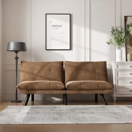 Airsurfer Modern Convertible Sofa Bed &uml;C Folding Sleeper Couch with Pillow-Top Tufted Cushions and Adjustable Backrest for Living Room image {12}