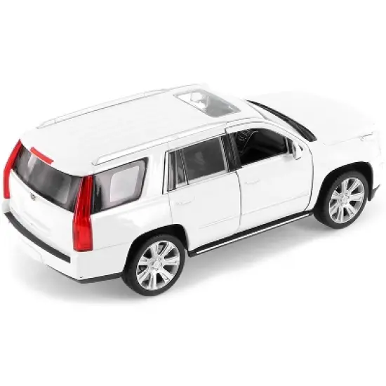 2017 Cadillac Escalade with Sunroof White 1/24-1/27 Diecast Model Car by Welly image {2}