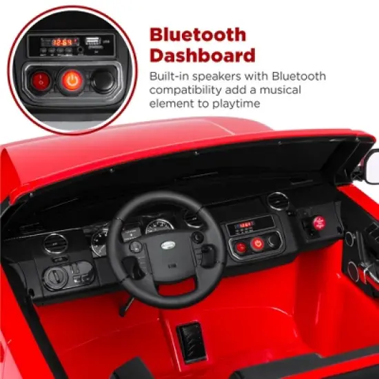 Best Choice Products 12V 3.7 MPH 2-Seater Licensed Land Rover Ride On Car Toy w/ Parent Remote Control image {5}