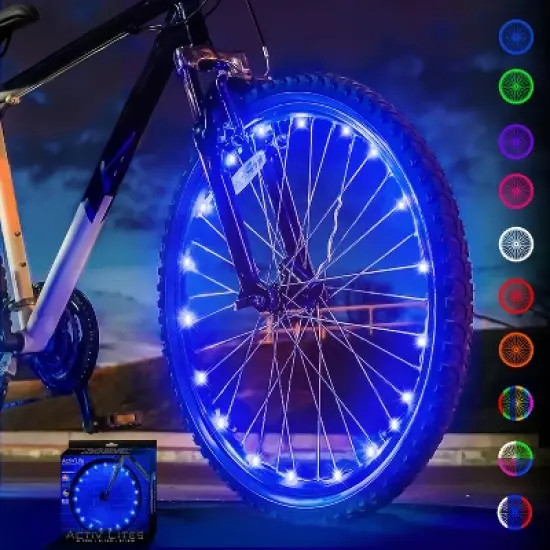 Activ Life LED Bike Wheel Lights with Batteries Included! Get 100% Brighter and Visible from All Angles for Ultimate Safety & Style (1 Tire Pack) image {6}