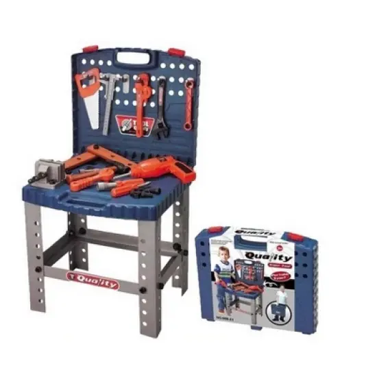 Link Ready! Set! Play!16" Pretend Play Tool Set Workbench For Kids image {4}