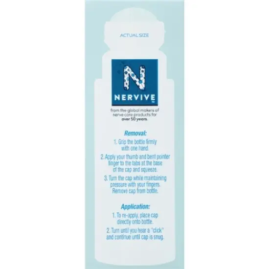 Nervive Nerve Care,Pain Relieving Roll On Liquid  2.5oz image {6}
