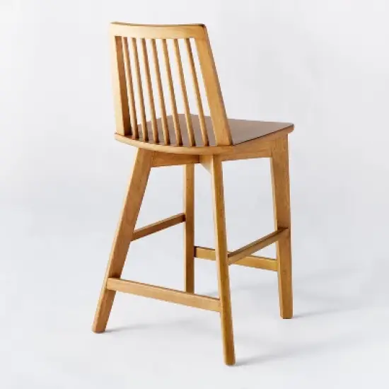 Linden Modified Windsor Wood Counter Height Barstool - Threshold&trade; designed with Studio McGee image {3}