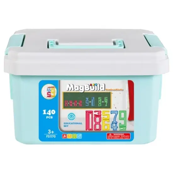 Link 140-Piece Set Transparent Number Tiles for Early Education and Countless Games with Storage Bin - Makes A Great Gift image {4}