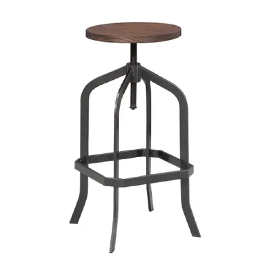 Court Adjustable Backless Barstool Brown - Picket House Furnishings image {1}