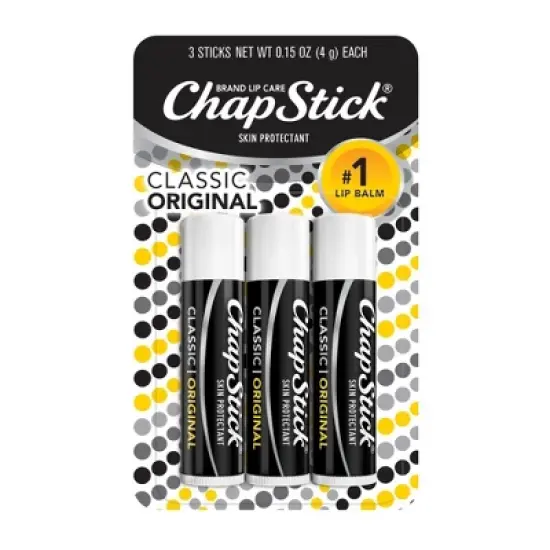 Chapstick Classic Lip Balm - Original - 3ct/0.45oz image {8}