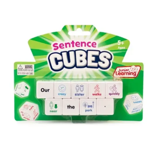 Junior Learning Sentences Cubes, Set of 9 image {1}