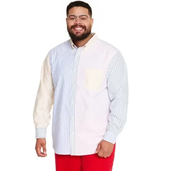 Men's Fun Stripe Collared Long Sleeve Button-Down Shirt - Rowing Blazers x Target image {5}