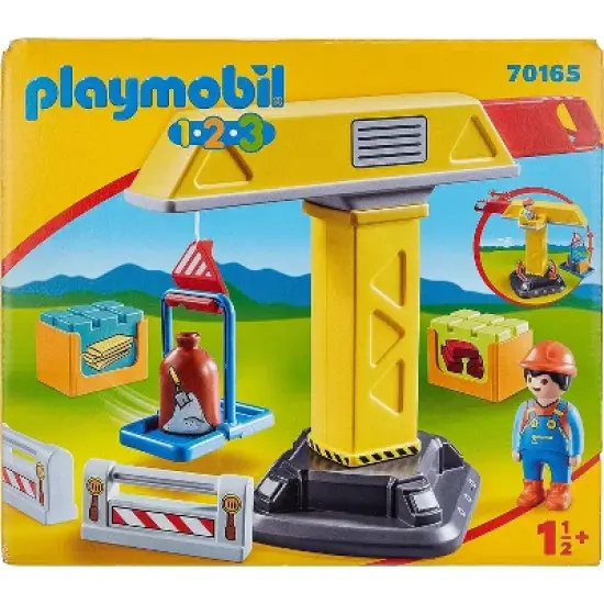 Playmobil 70165 1.2.3 Construction Crane image {3}