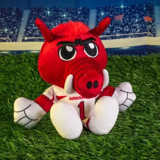 Bleacher Creatures Arkansas Razorbacks Big Red 8" Mascot Kuricha Sitting Plush image {5}
