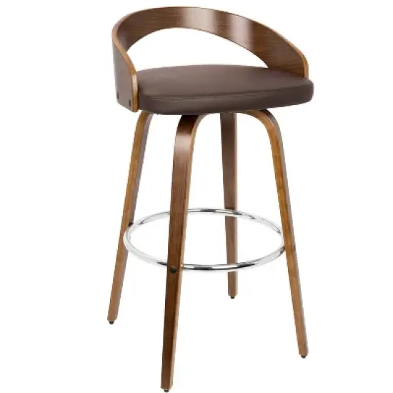 Set of 2 Grotto Upholstered Barstools - Lumisource image {2}