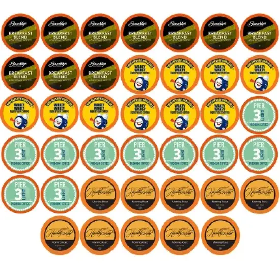 Two Rivers Coffee Light Roast Coffee Pods, 2.0 Keurig, Variety Sampler, 40 Count image {11}