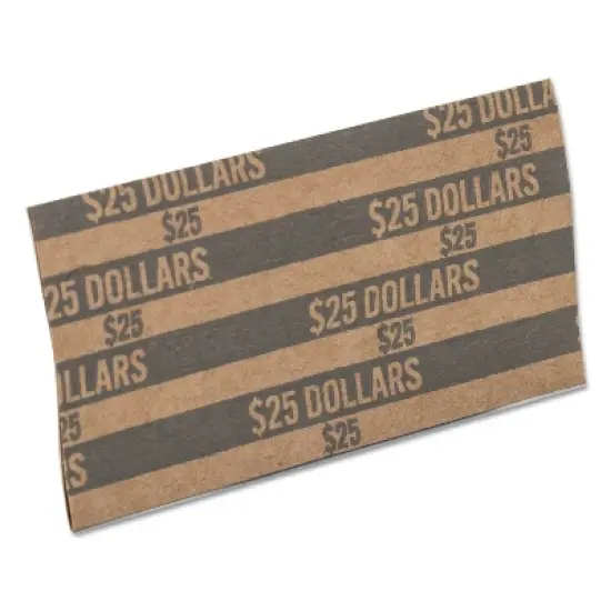 Pap-R Flat Coin Wrappers Dollar Coin $25 Pop-Open Wrappers 1000/Box 30100 image {3}