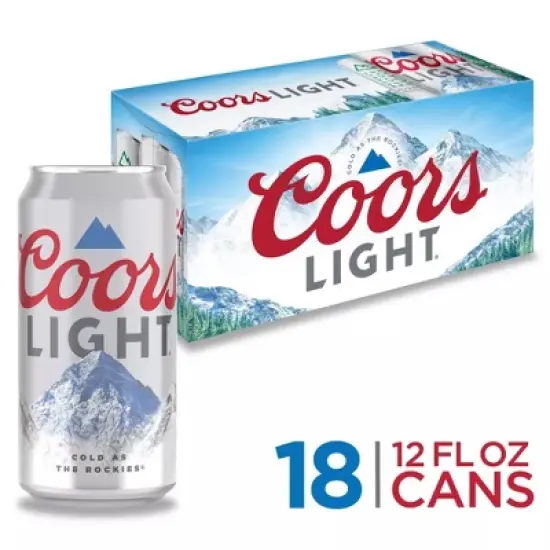 Coors Light Beer - 18pk/12 fl oz Cans image {10}