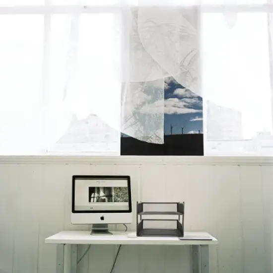 Mind Reader Stackable Paper Tray, Desktop Organizer, File Storage, Office, Metal Mesh, 10.5"L x 13.25"W x 7.5"H, 2 Pcs, Black image {6}