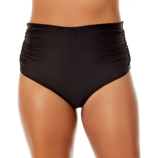 Anne Cole - Women's Side Shirred High Waist Bikini Bottom image {3}