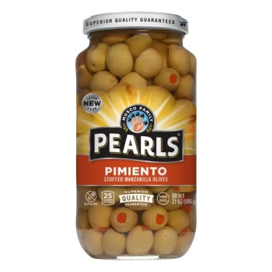 Pearls Pimiento Stuffed Manzanilla Olives - 21oz image {4}