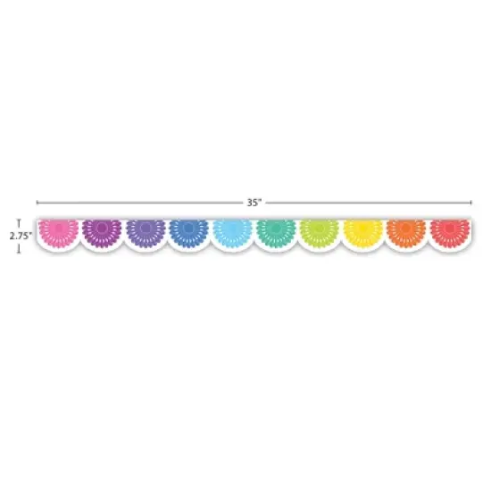Teacher Created Resources&reg; Colorful Fiesta Die-Cut Border Trim, 35 Feet Per Pack, 6 Packs image {2}