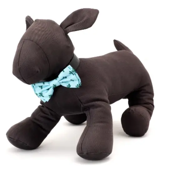 The Worthy Dog Cactus Bow Tie Adjustable Collar Attachment Accessory image {2}