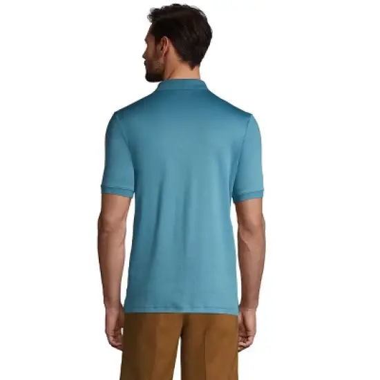 Lands' End Men's Short Sleeve Super Soft Supima Polo Shirt image {2}