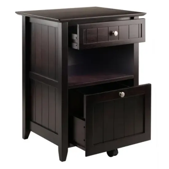 Burke File Cabinet Coffee Finish - Winsome image {1}