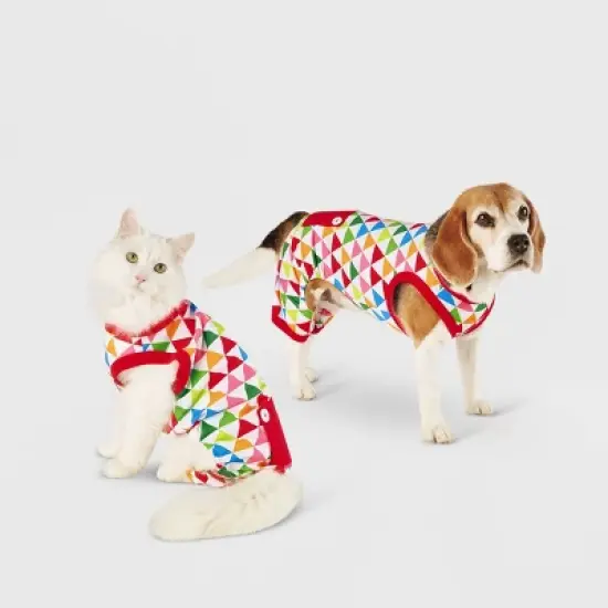 Colorful Triangle Print Dog and Cat Pajamas - Wondershop&trade; image {5}