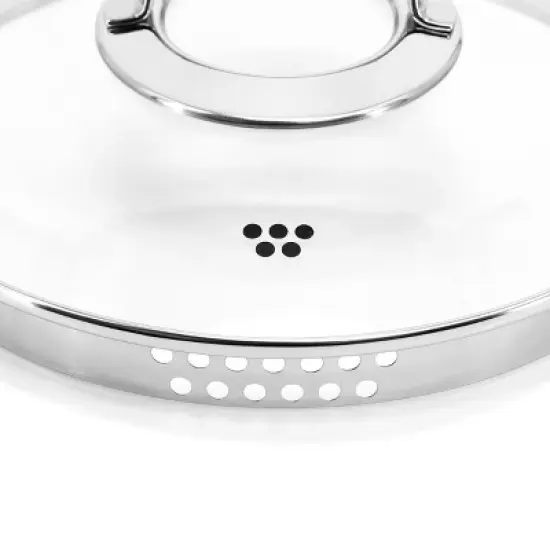 Korkmaz Galaksi Non Stick Low Casserole with Lid in Black image {5}