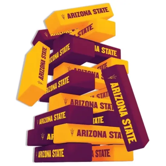 MasterPieces Real Wood Block Tumble Towers - NCAA Arizona State Sun Devils image {2}