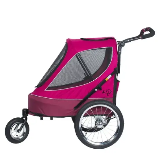 Petique All Terrain Cozy & Comfortable Pet Jogger Stroller with Tire Pump - Up to 77 LB image {2}