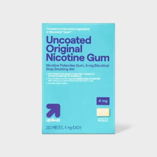 Nicotine 4mg Gum Stop Smoking Aid - Original - up&up&trade; image {4}