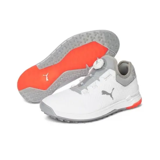 Puma Men's Proadapt Alphacat Disc Golf Shoes White/High Rise image {2}