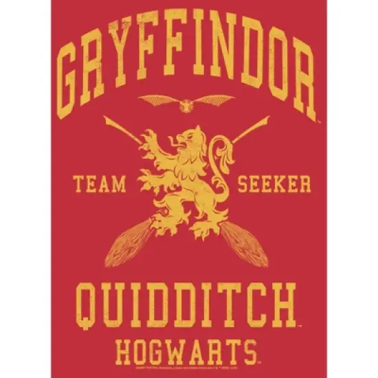 Men's Harry Potter Gryffindor Quidditch Gold Team Seeker Sweatshirt image {1}
