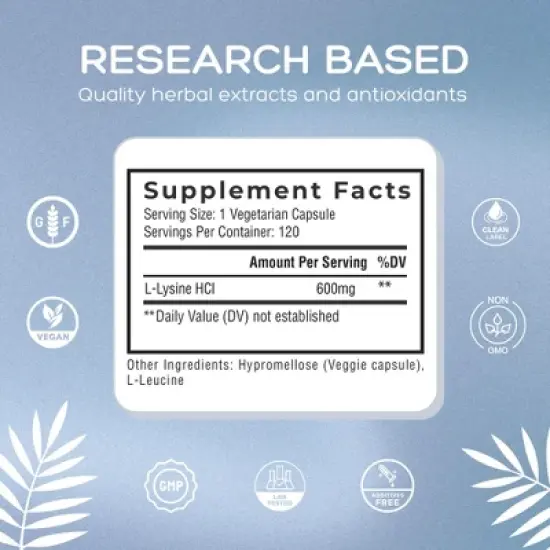 Clean L-Lysine 600mg image {6}