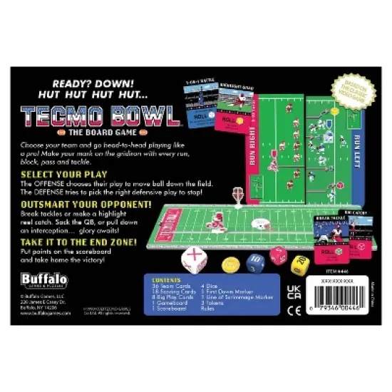 Buffalo Games Tecmo Bowl Card Game: Creative Problem Solving for 2-4 Players image {3}