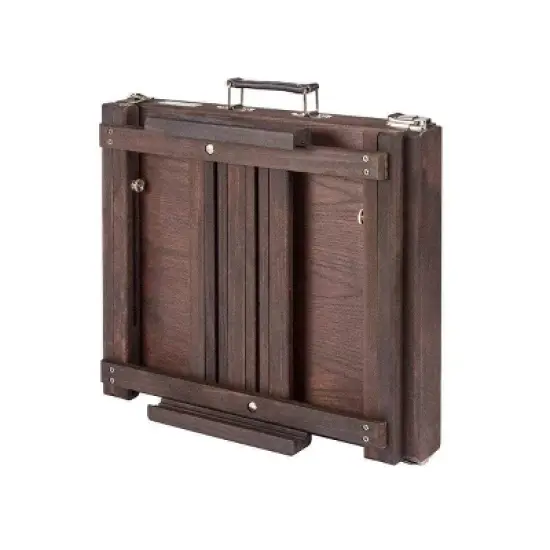 Kingart Wooden Tabletop Easel w/Metal Storage - Espresso image {7}